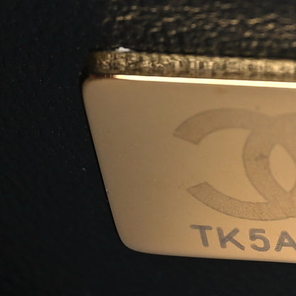 Chanel Calfskin Quilted Small Studded Square Vanity Case Black 7 of 10