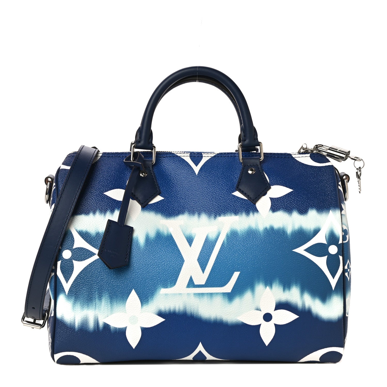 Louis Vuitton Monogram Escale Speedy Bandouliere 30 Blue 1 of 10