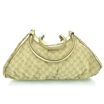 Gucci Monogram D Gold Hobo Metallic Gold 3 of 12