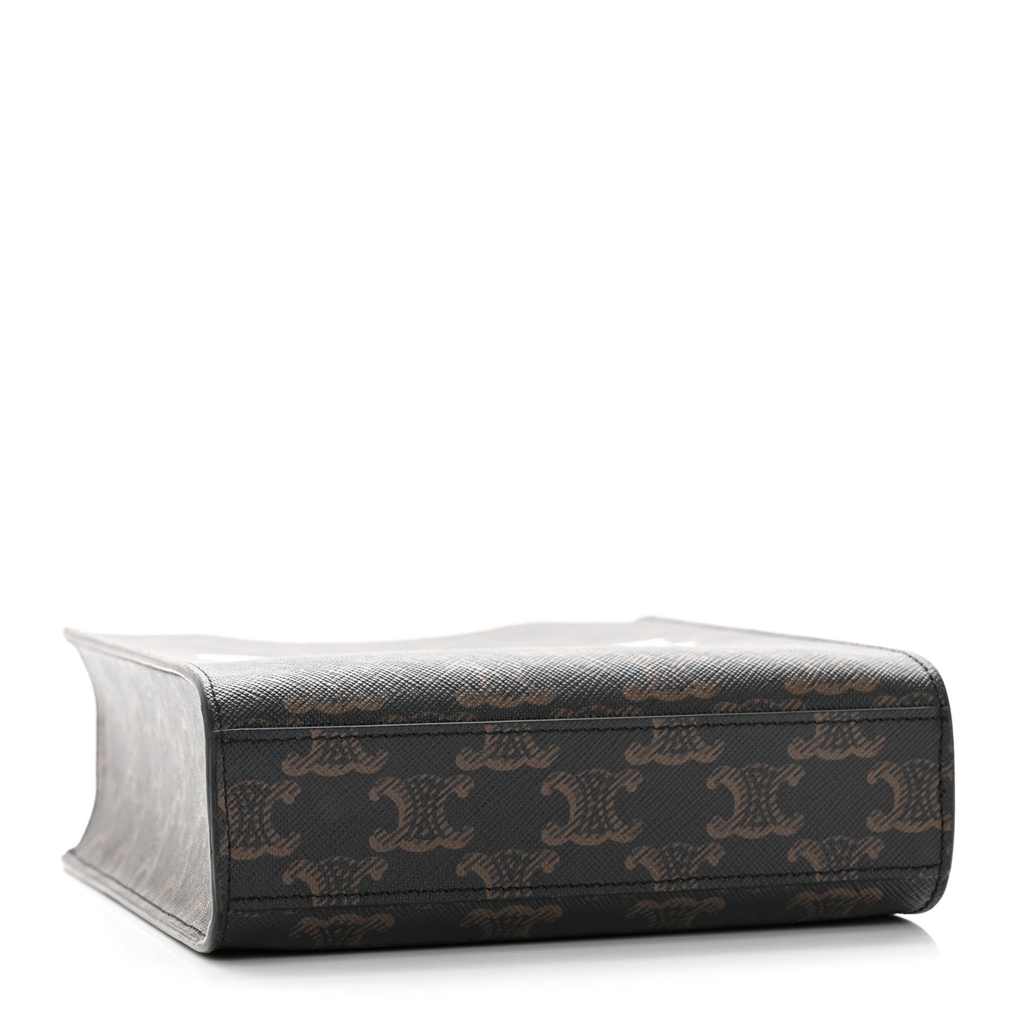 Triomphe Canvas Calfskin Mini Vertical Cabas Tan