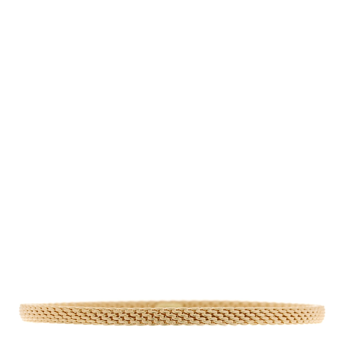 Tiffany 18K Yellow Gold Narrow Somerset Bangle Bracelet 1 of 4