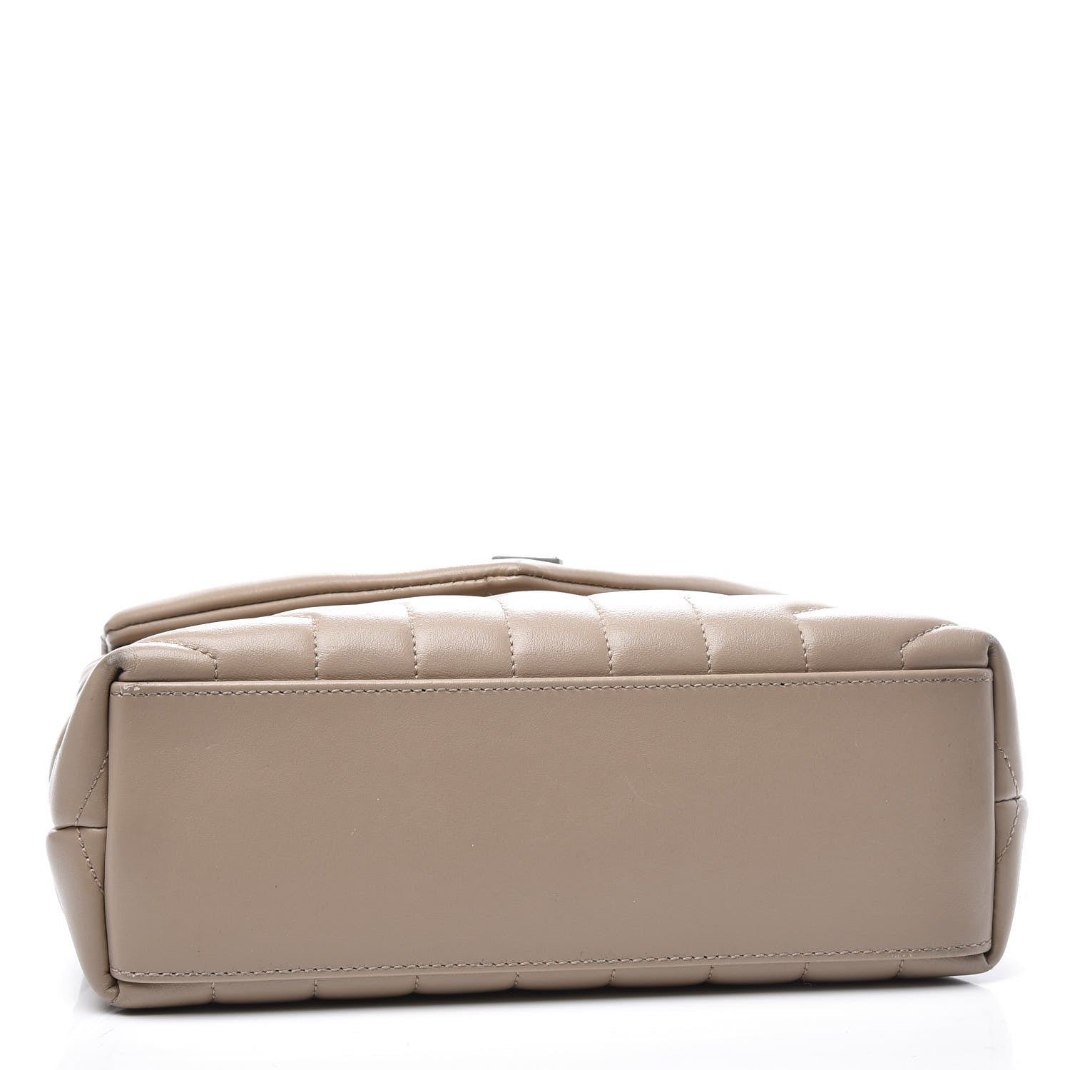 Saint Laurent Calfskin Y Quilted Monogram Small Loulou Chain Satchel Dark Beige 3 of 14