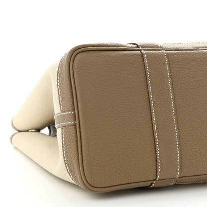 Hermes Toile Garden Party 30 TPM Tote Beton Etoupe 8 of 9