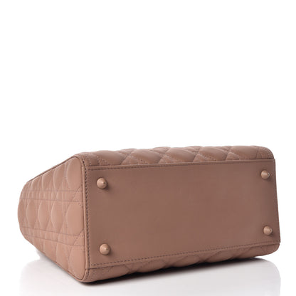 Christian Dior Ultra Matte Calfskin Cannage Medium Lady Dior Beige 5 of 15