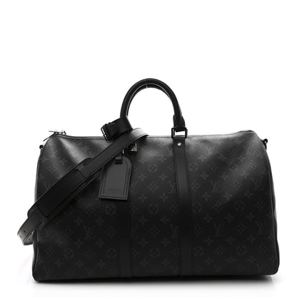Louis Vuitton Monogram Eclipse Keepall Bandouliere 45 1 of 8