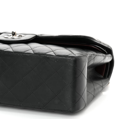 Chanel Lambskin Quilted Jumbo Double Flap Black 10 of 12