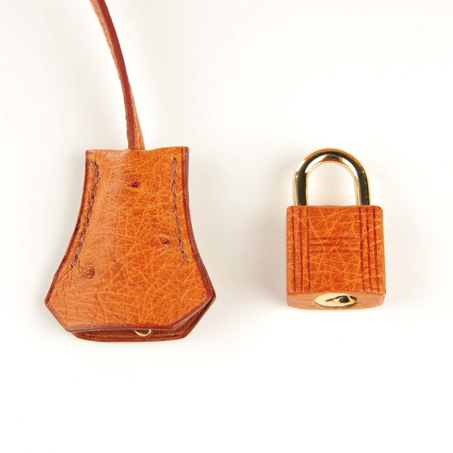 Ostrich Birkin 30 Gold