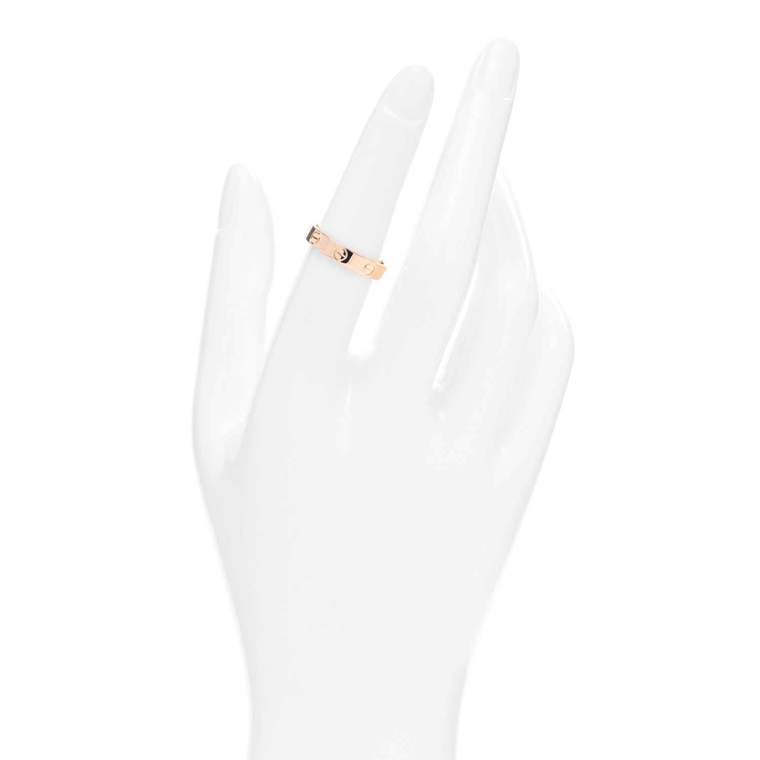 Cartier 18K Pink Gold 3.5mm LOVE Wedding Band Ring 53 6.5 2 of 4