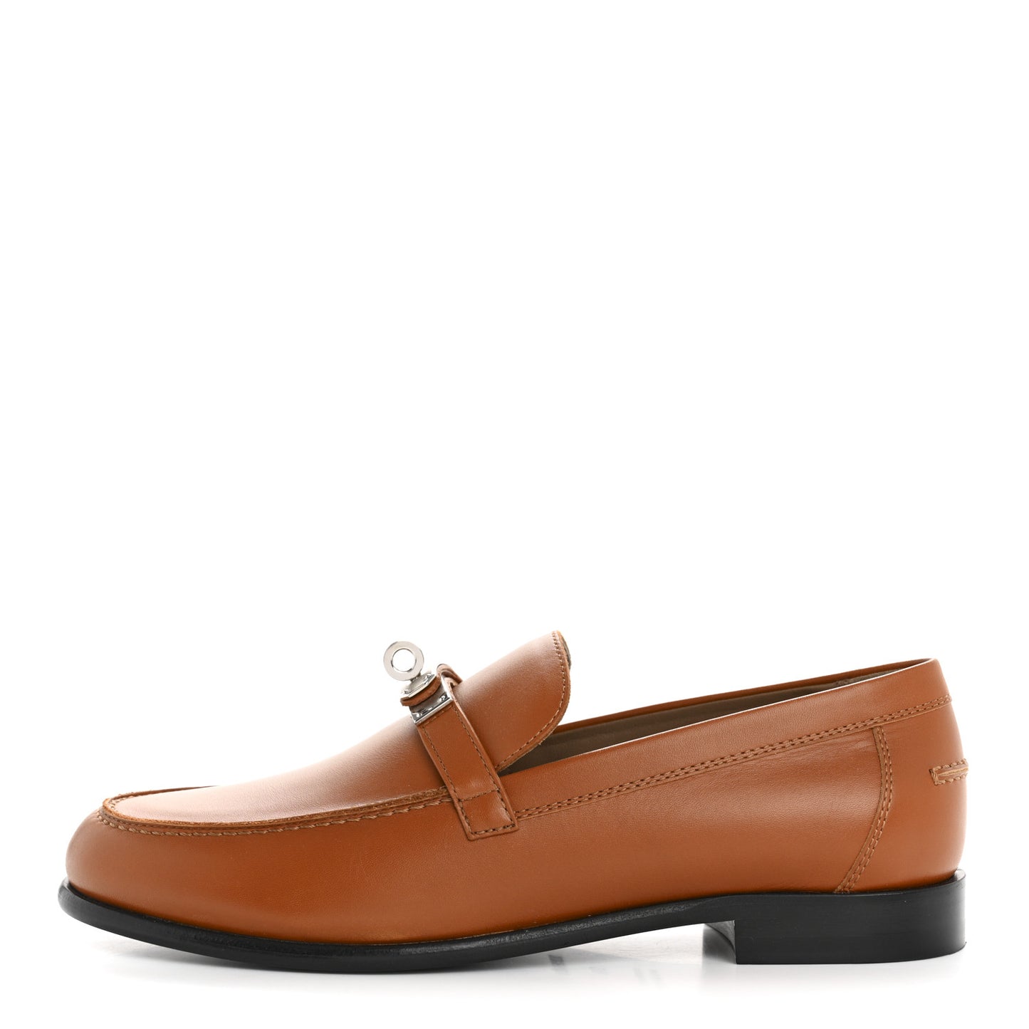 Calfskin Womens Destin Loafer 38 Naturel