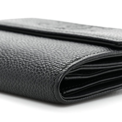 Chanel Caviar Timeless CC Compact Flap Wallet Black 10 of 11
