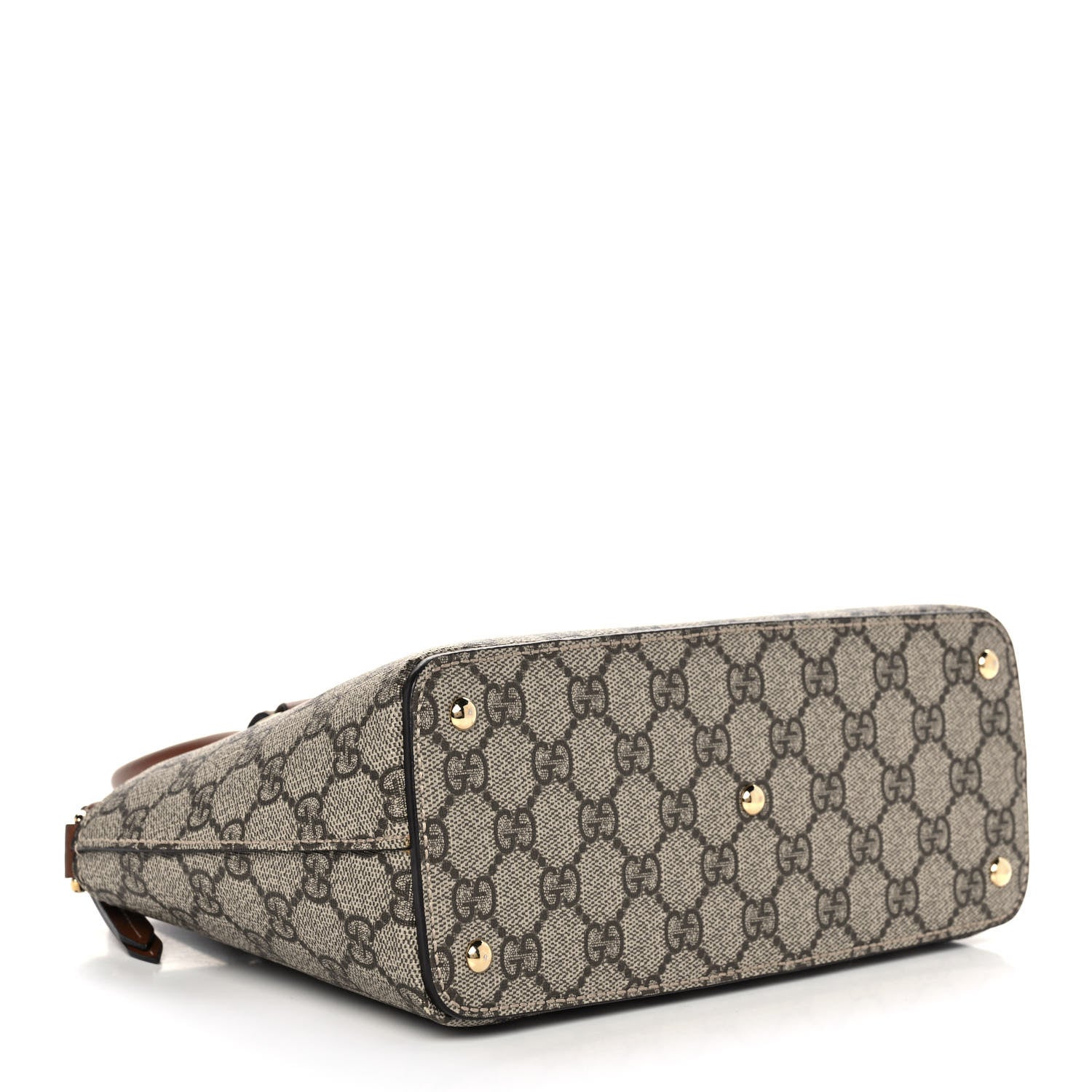 Gucci GG Supreme Monogram Mini Zip Top Tote Beige Tuscany 4 of 15