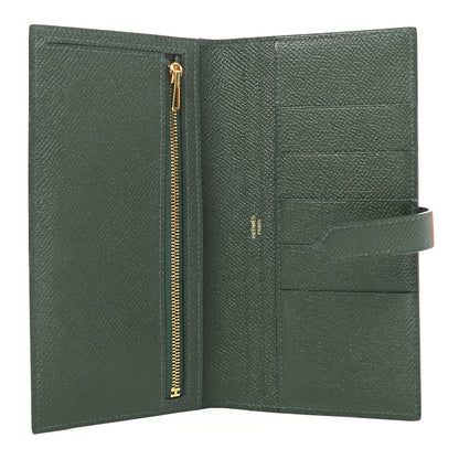 Hermes Epsom Bearn Gusset Wallet Vert Anglais 5 of 8