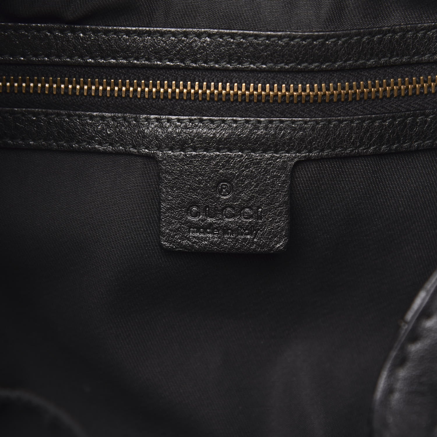 Gucci Monogram Medium Jockey Tote Black 6 of 17