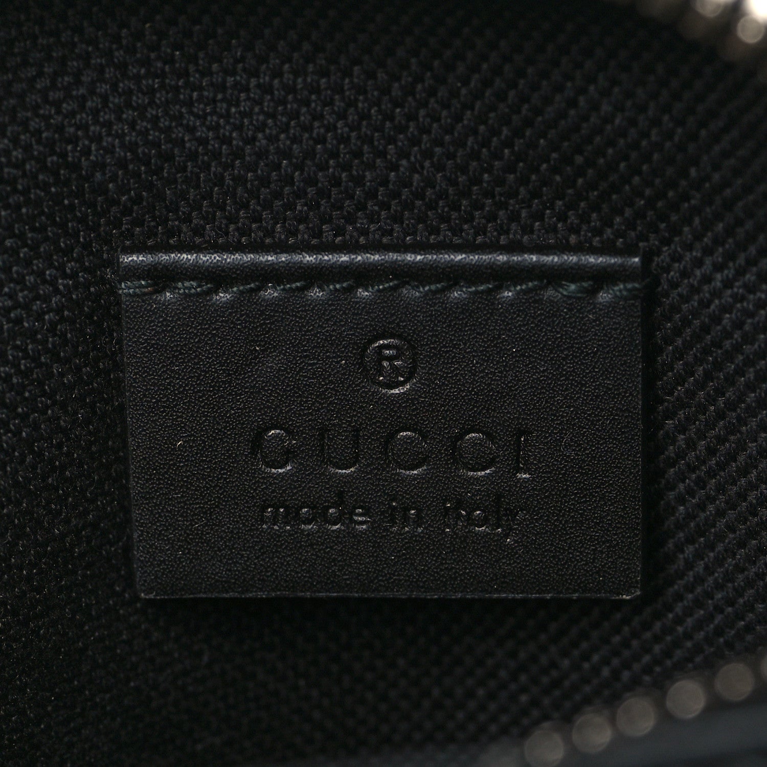 Gucci GG Supreme Monogram Appia Calfskin Web Small Camera Messenger Bag Black Grey 6 of 10