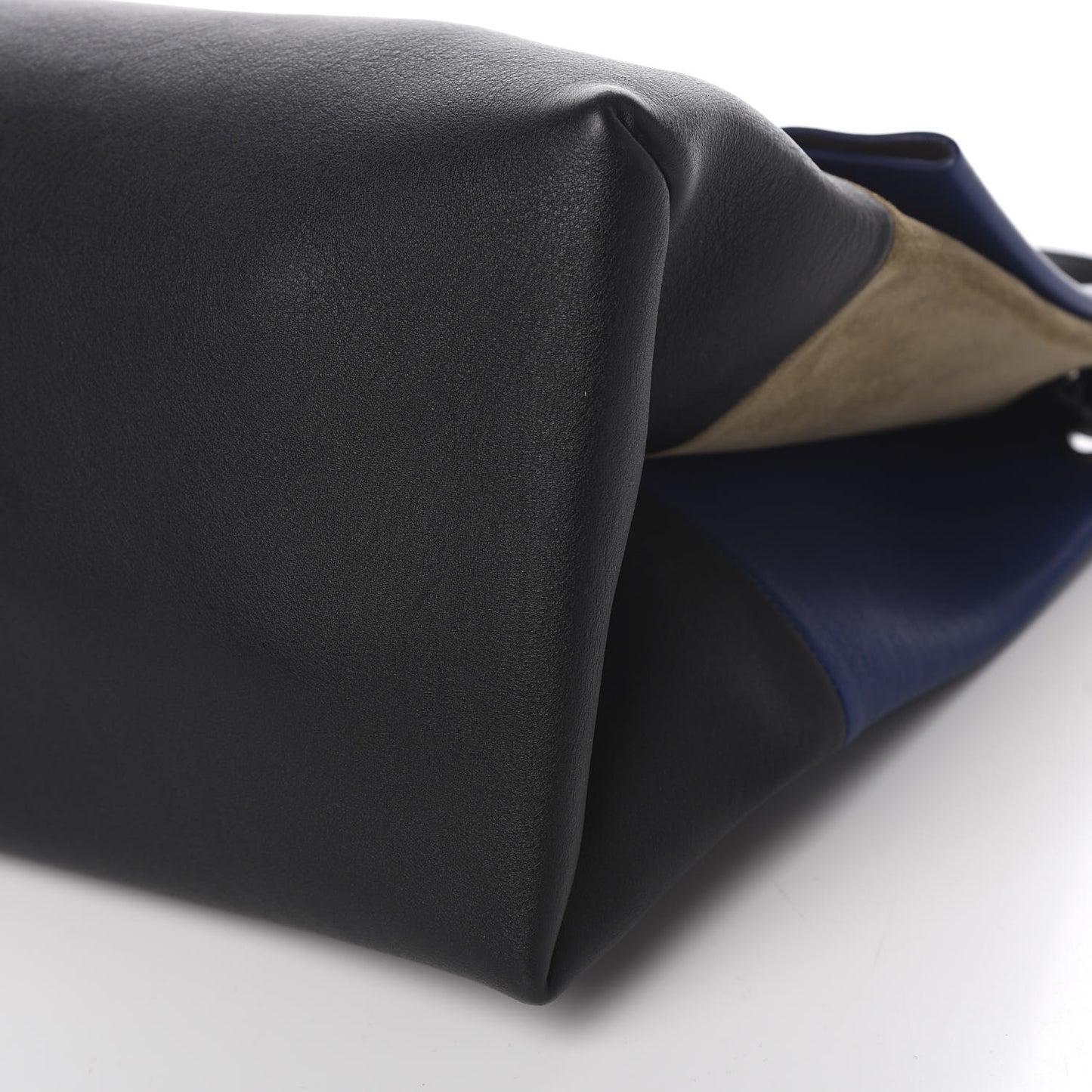 Calfskin Suede All Soft Shoulder Bag Indigo