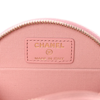 Chanel Caviar Quilted Round Handle With Care Vanity With Chain Pink 7 of 12