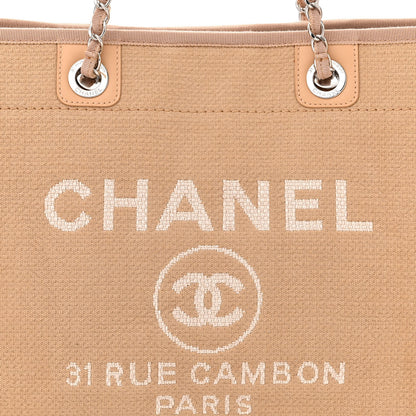 Chanel Mixed Fibers Small Deauville Tote Beige 9 of 11