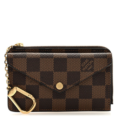 Louis Vuitton Damier Ebene Recto Verso Card Holder Rose Ballerine 1 of 6
