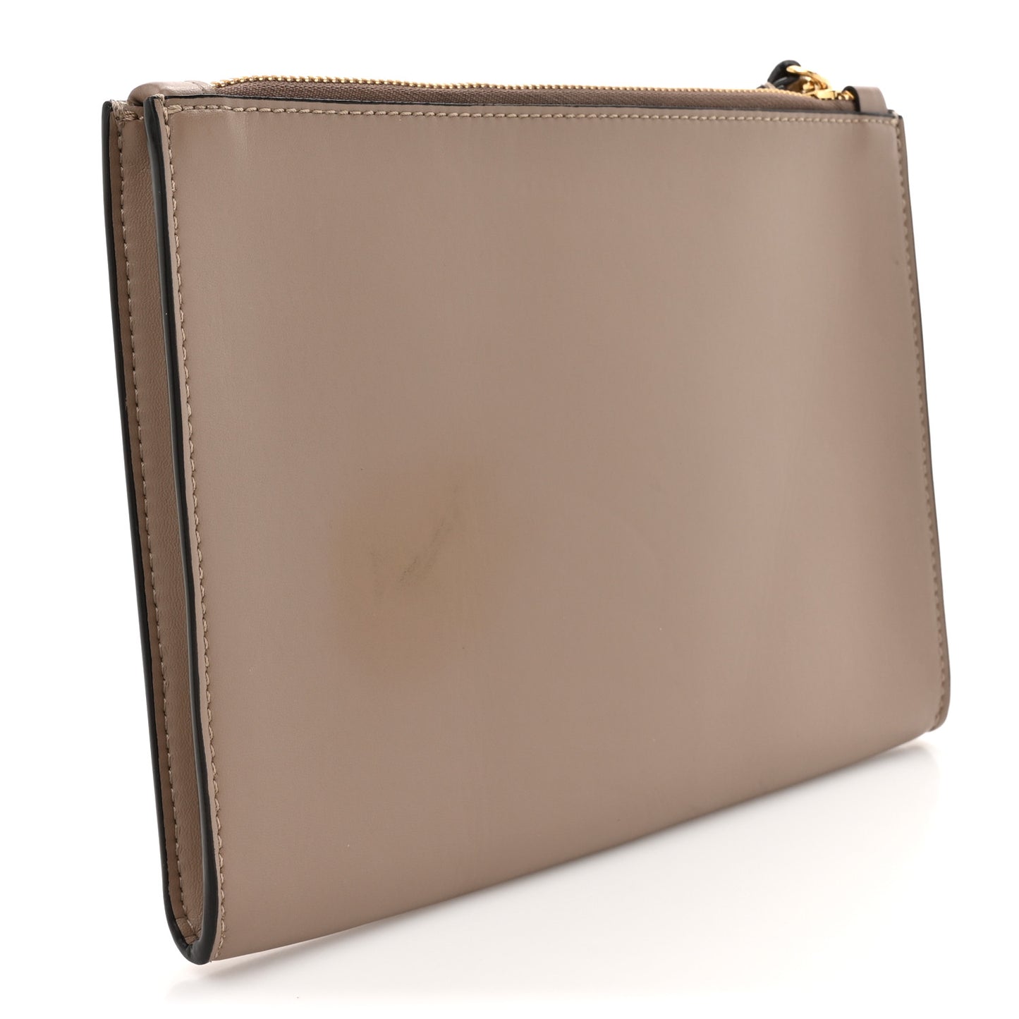 Alter Nappa Perforated Logo Pouch Beige