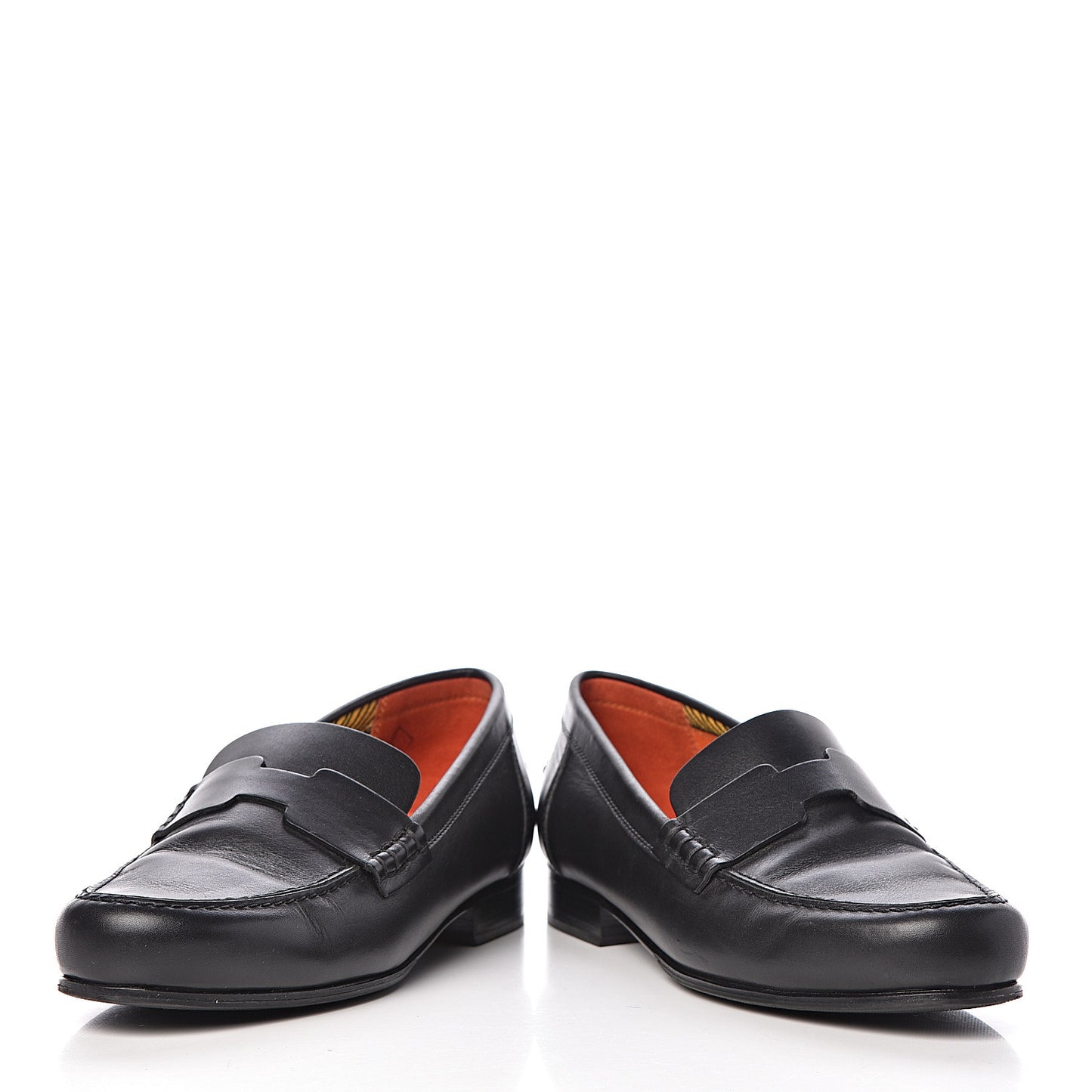 Calfskin Womens Kennedy Loafers 37 Black