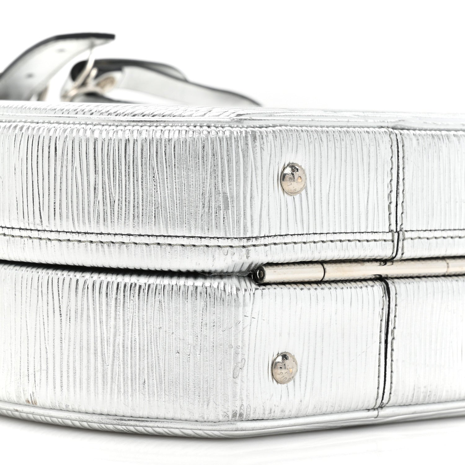 Louis Vuitton Metallic Epi Petite Boite Chapeau Silver 9 of 13