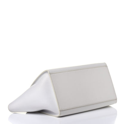 Celine Liege Calfskin Small Trapeze White 5 of 11