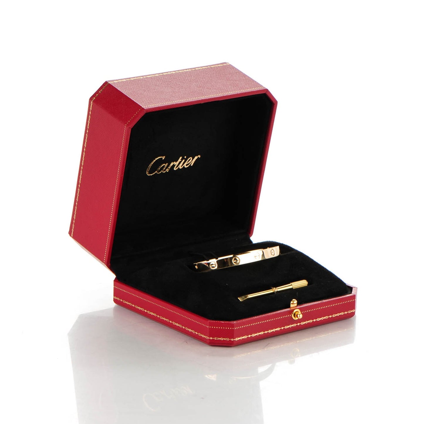 18K Yellow Gold LOVE Bracelet 17
