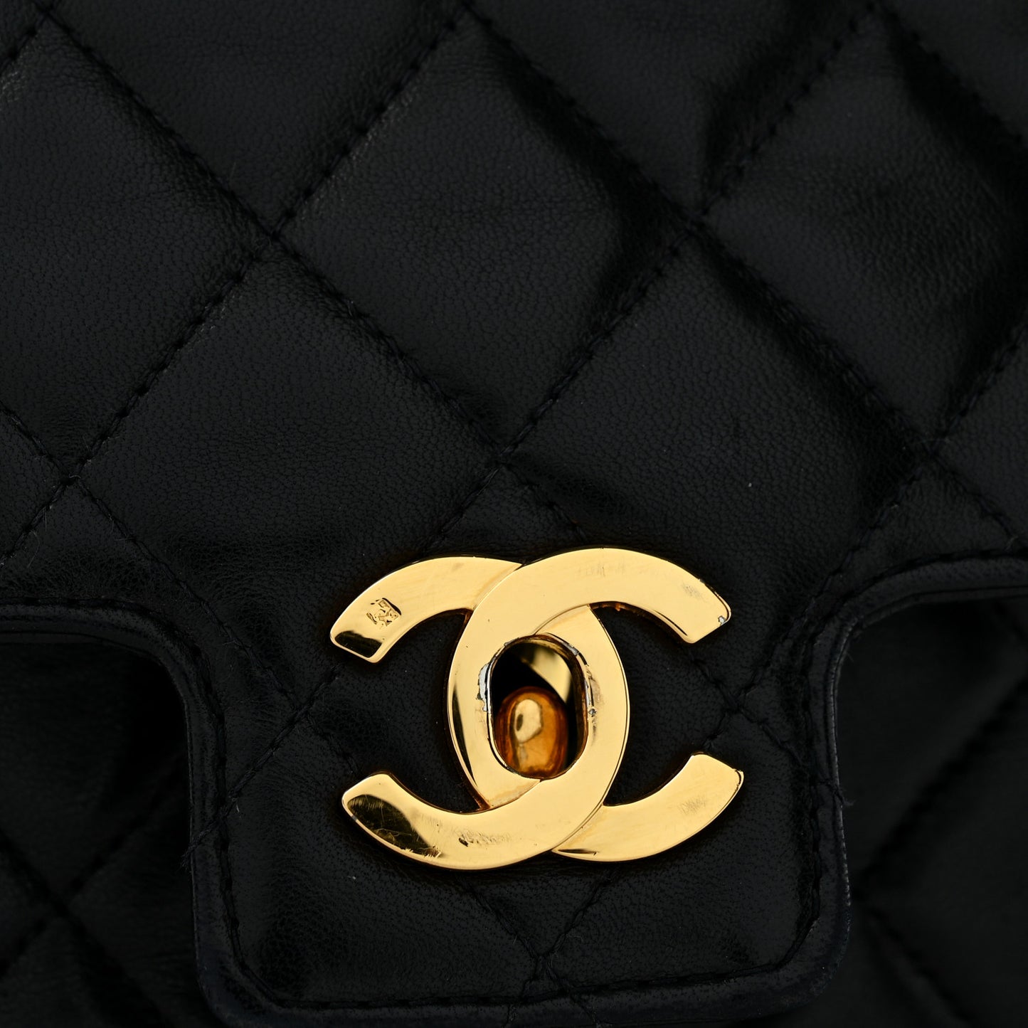 Lambskin Quilted Mini Kelly Flap Bag Black