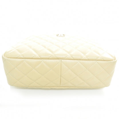 Chanel Lambskin Quilted Large Camera Case Beige Clair 4 of 12