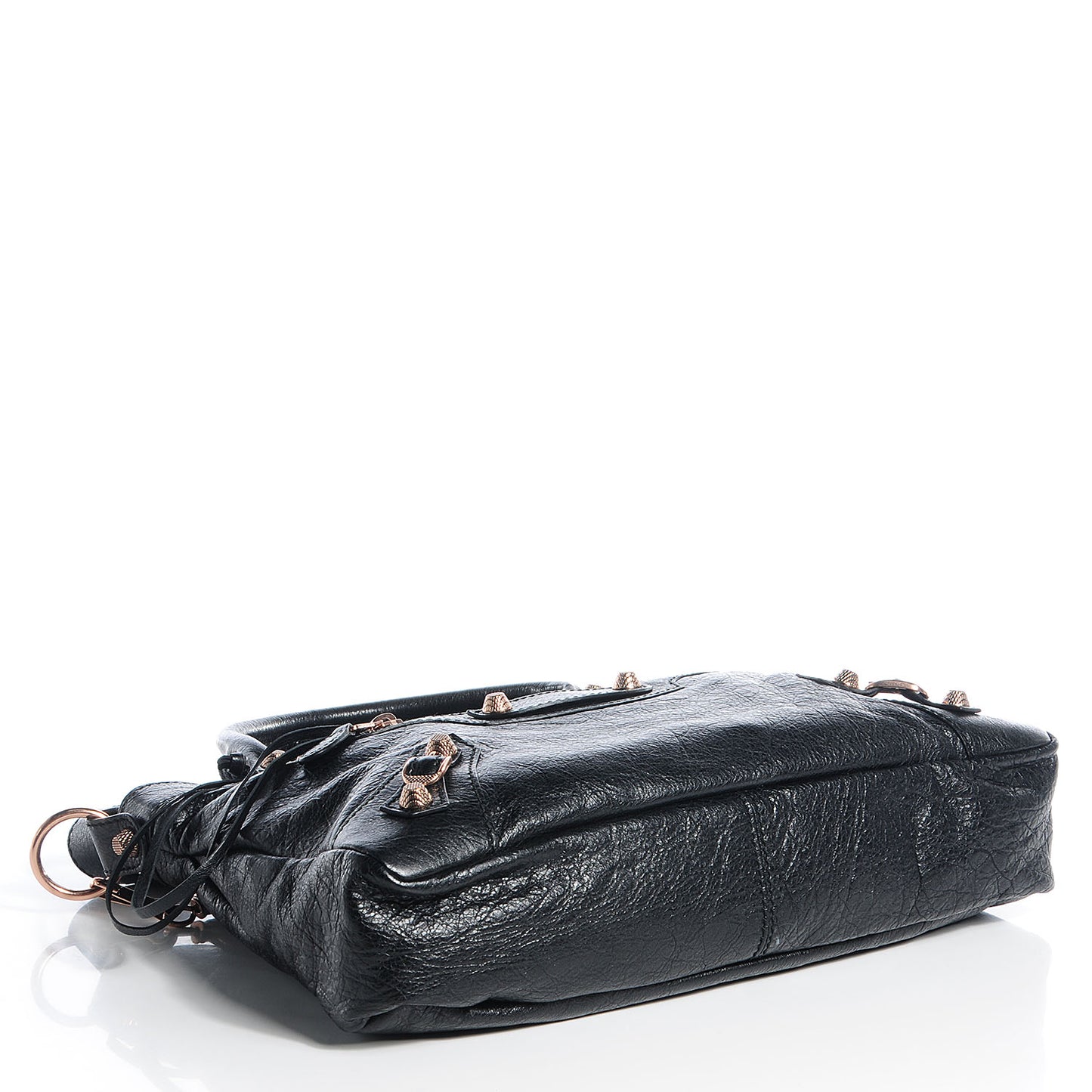 Agneau Giant 12 Rose Gold Hardware Town Black