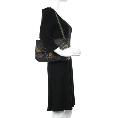 Chanel Metallic Glazed Tweed Quilted 2.55 Paris Shanghai Reissue 226 Flap Multicolor 2 of 16