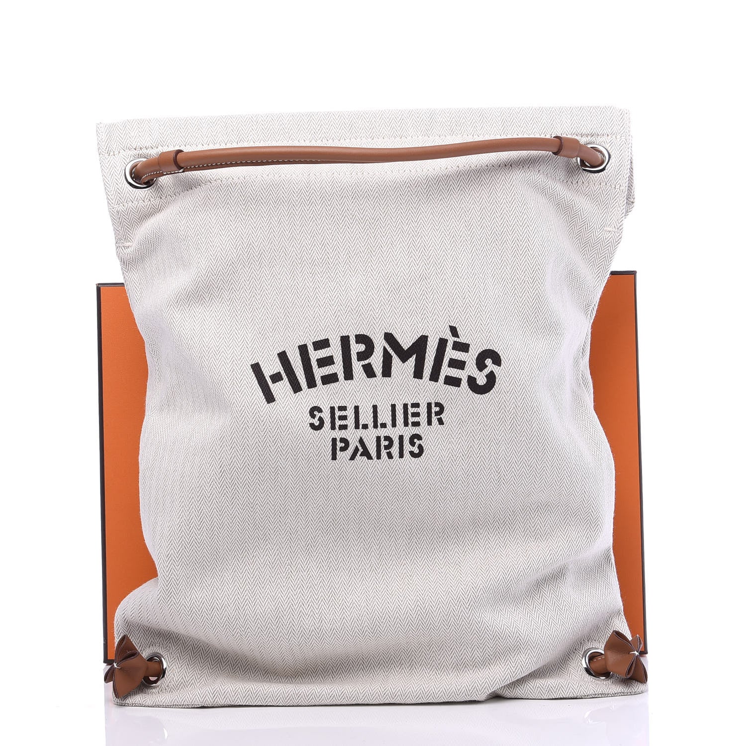 Hermes Toile Swift Maline Bag Gold Craie 9 of 9