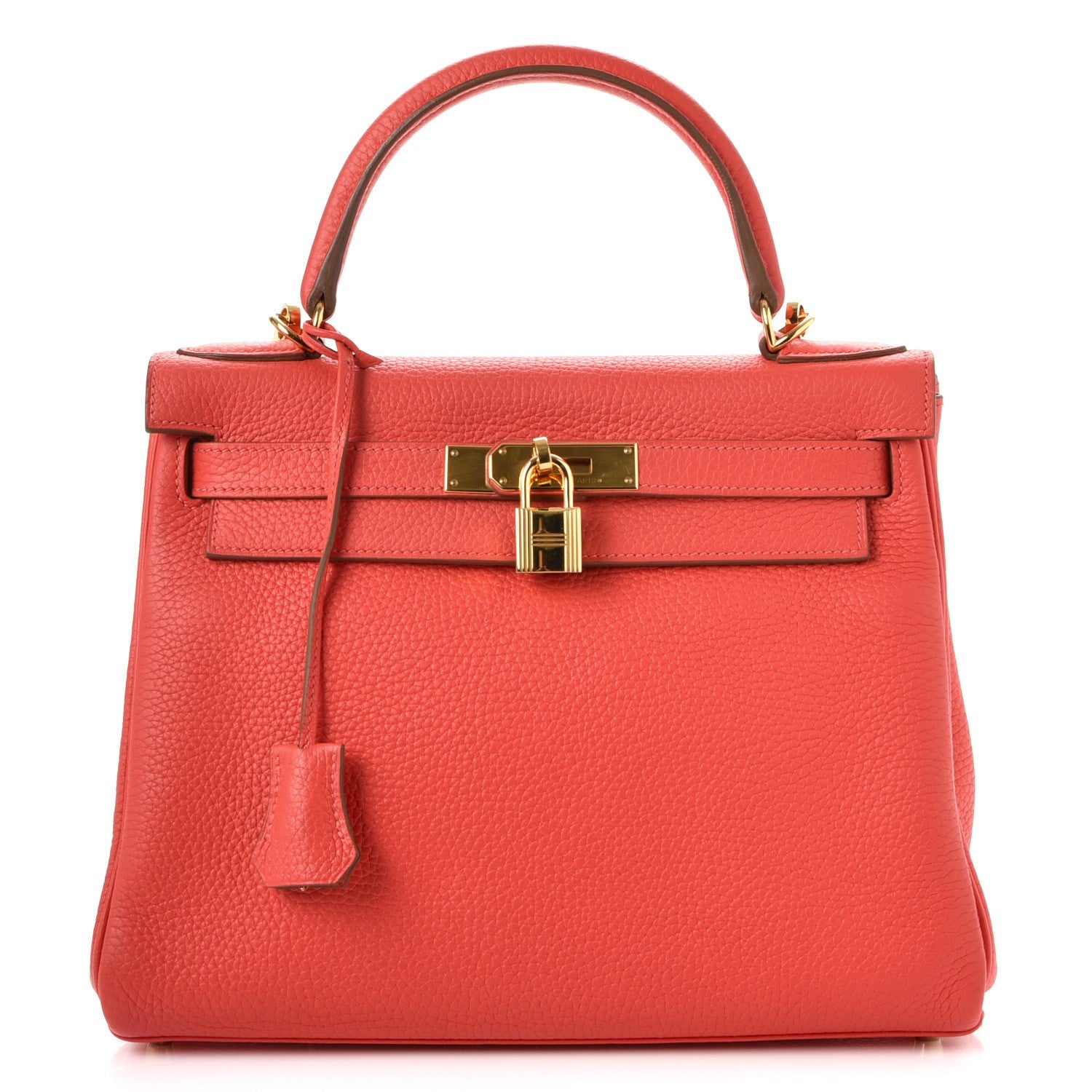 Hermes Taurillon Clemence Kelly Retourne 28 Rose Jaipur 1 of 38