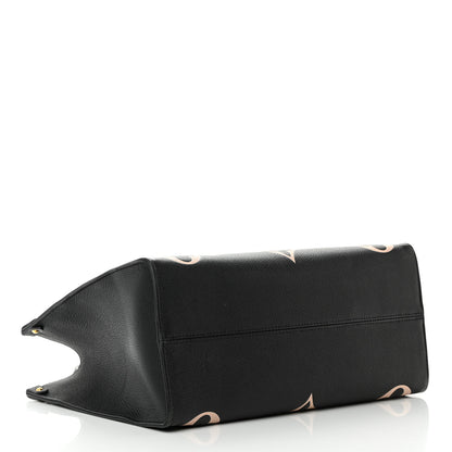 Louis Vuitton Empreinte Monogram Giant Onthego MM Black Beige 4 of 19