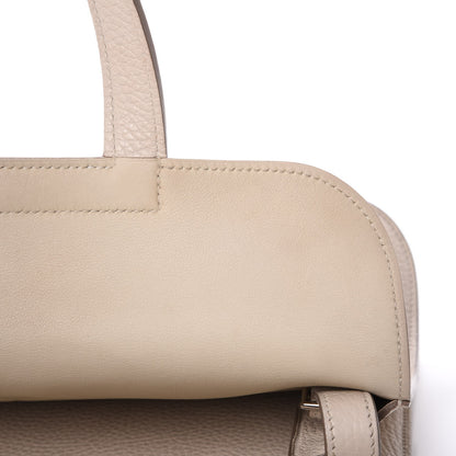 Hermes Taurillon Clemence Halzan 31 GM Craie 10 of 13