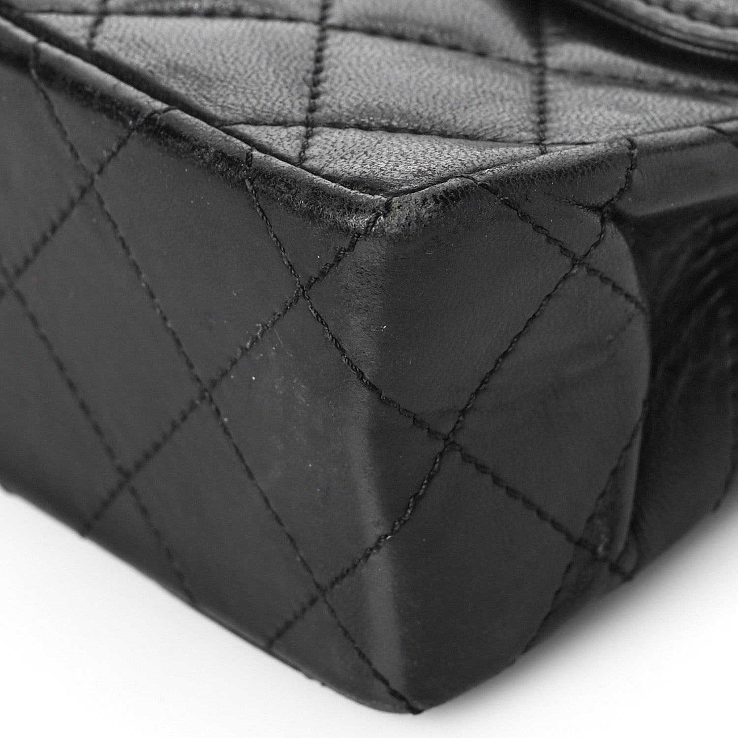 Chanel Lambskin Quilted Medium Double Flap Bag Black 7 of 19