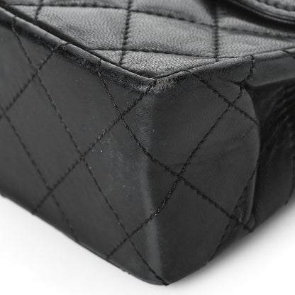 Chanel Lambskin Quilted Medium Double Flap Bag Black 7 of 19