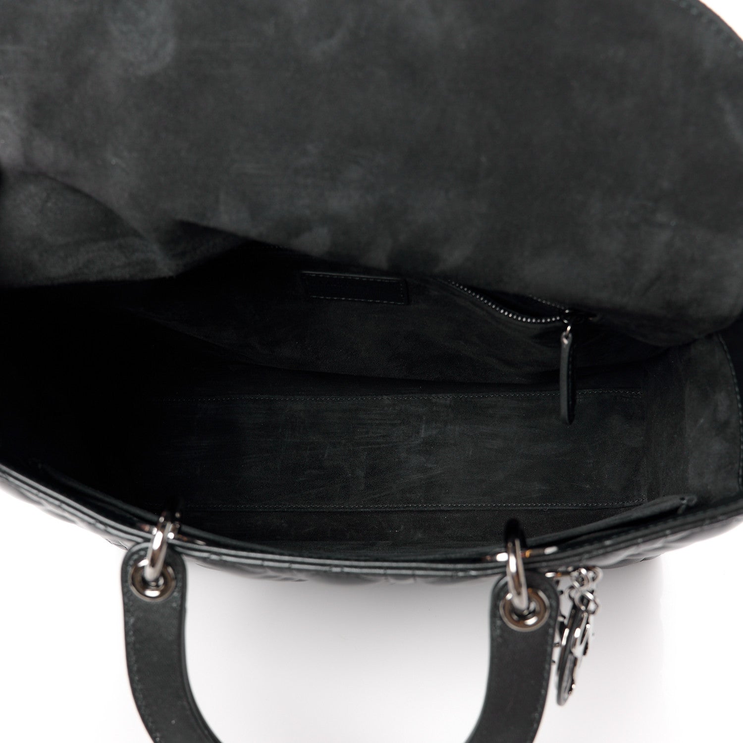 Christian Dior Lambskin Cannage Large Lady Dior Black 5 of 11