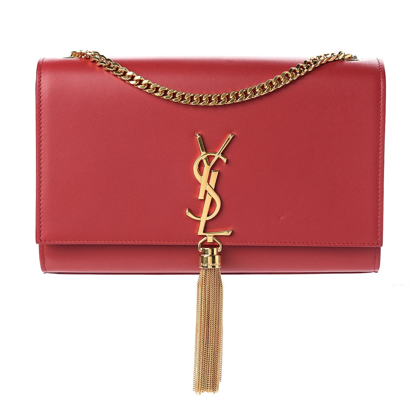 Smooth Calfskin Medium Classic Monogram Kate Tassel Satchel New Lipstick