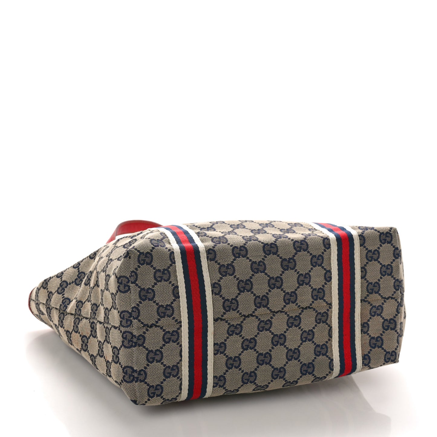 Monogram Medium Jolicoeur Tote Navy Red