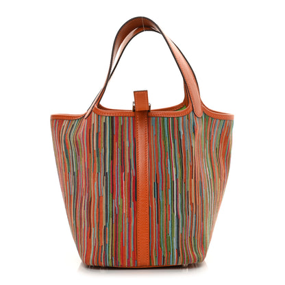 Hermes Box Vibrato Picotin 18 PM Potiron Vert Anis 1 of 17