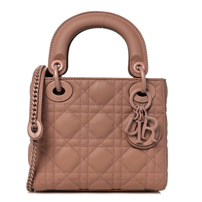 Christian Dior Ultra Matte Calfskin Cannage Mini Lady Dior Light Beige 1 of 11