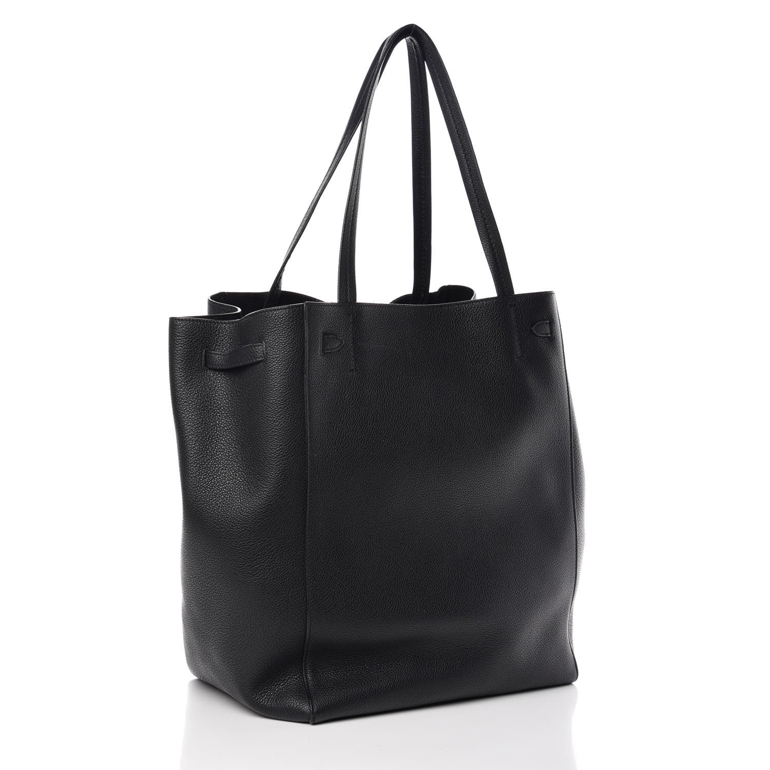 Celine Soft Grained Calfskin Medium Belt Cabas Phantom Black 3 of 8