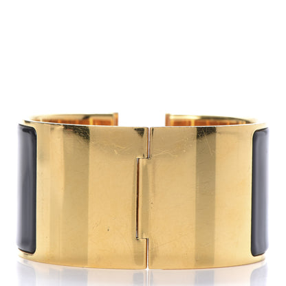 Hermes Enamel Extra Wide Clic Clac H Bracelet GM Black 3 of 6