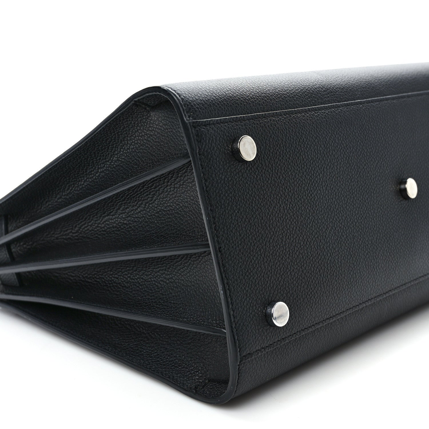 Saint Laurent Grained Calfskin Small Sac De Jour Black 7 of 8