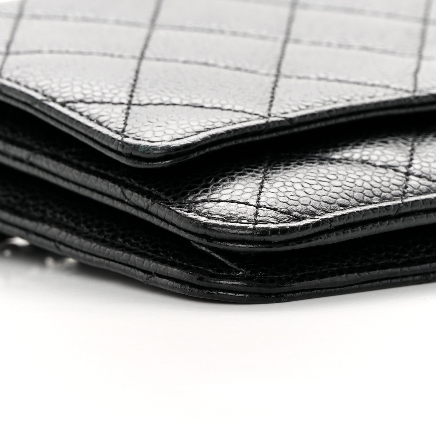 Chanel Caviar Quilted Wallet on Chain WOC Black 10 of 13