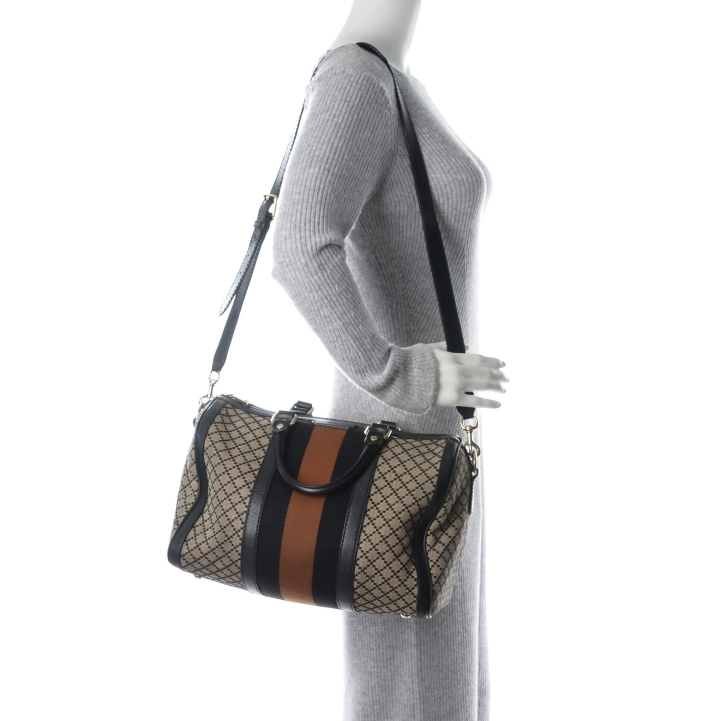 Diamante Vintage Web Medium Boston Black
