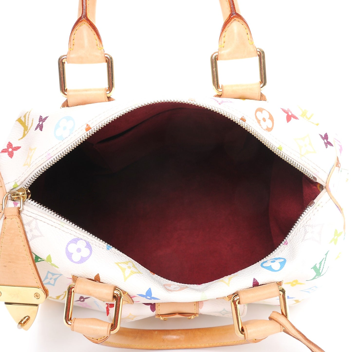 Monogram Multicolor Speedy 30 White