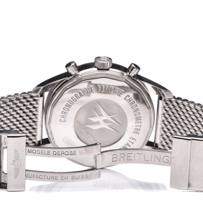 Breitling Stainless Steel 46mm Transocean Unitime Chronograph Automatic Watch Black AB0510 6 of 9