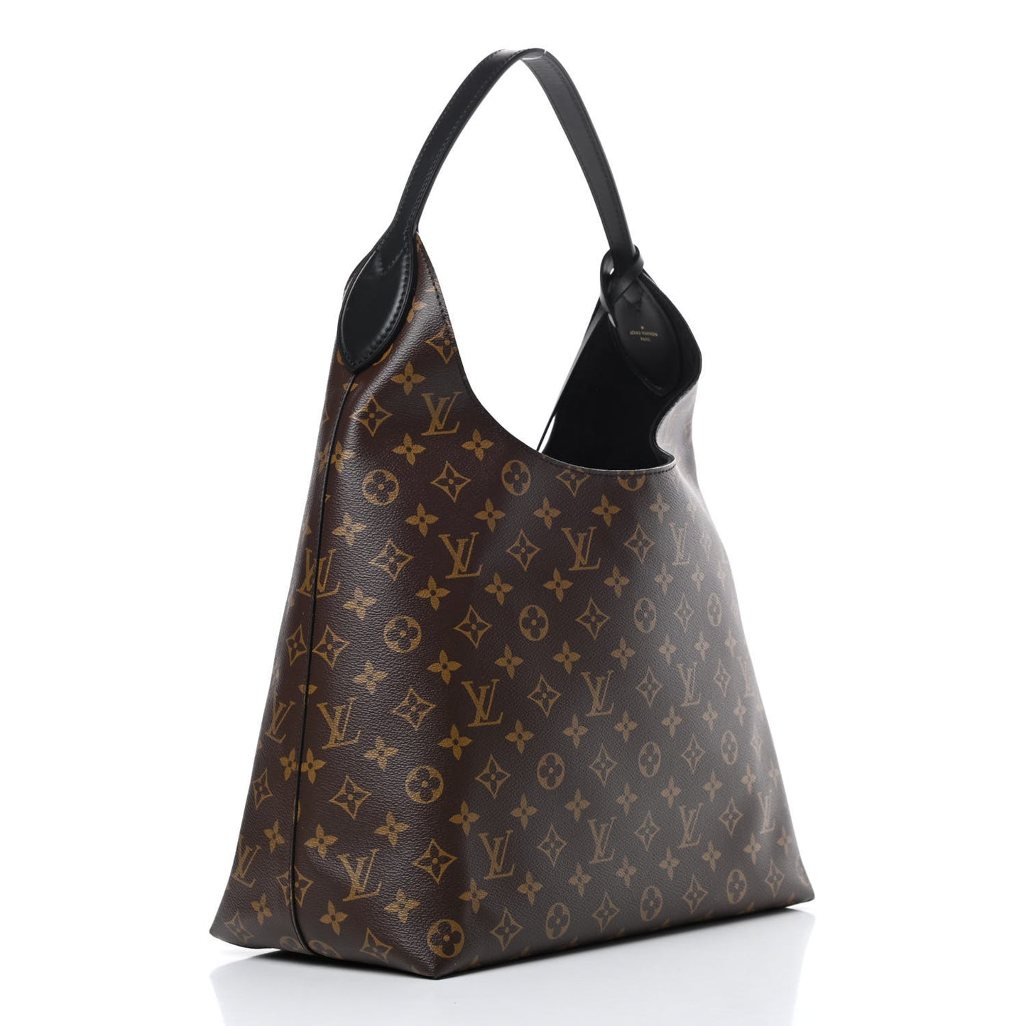 Monogram Flower Hobo Black